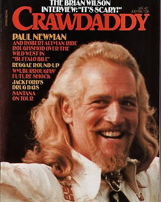 Crawdaddy Magazine July 1976 Brian Wilson, Paul Newman EX 112015DBE