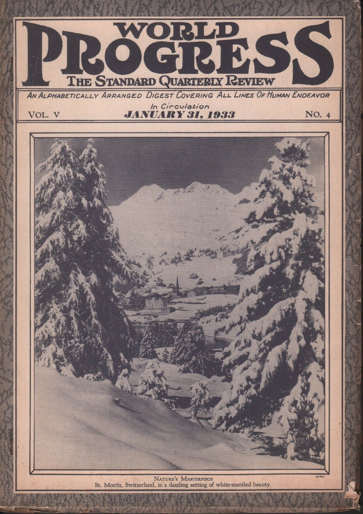 World Progress January 31 1933 St. Moritz Switzerland 082118DBE
