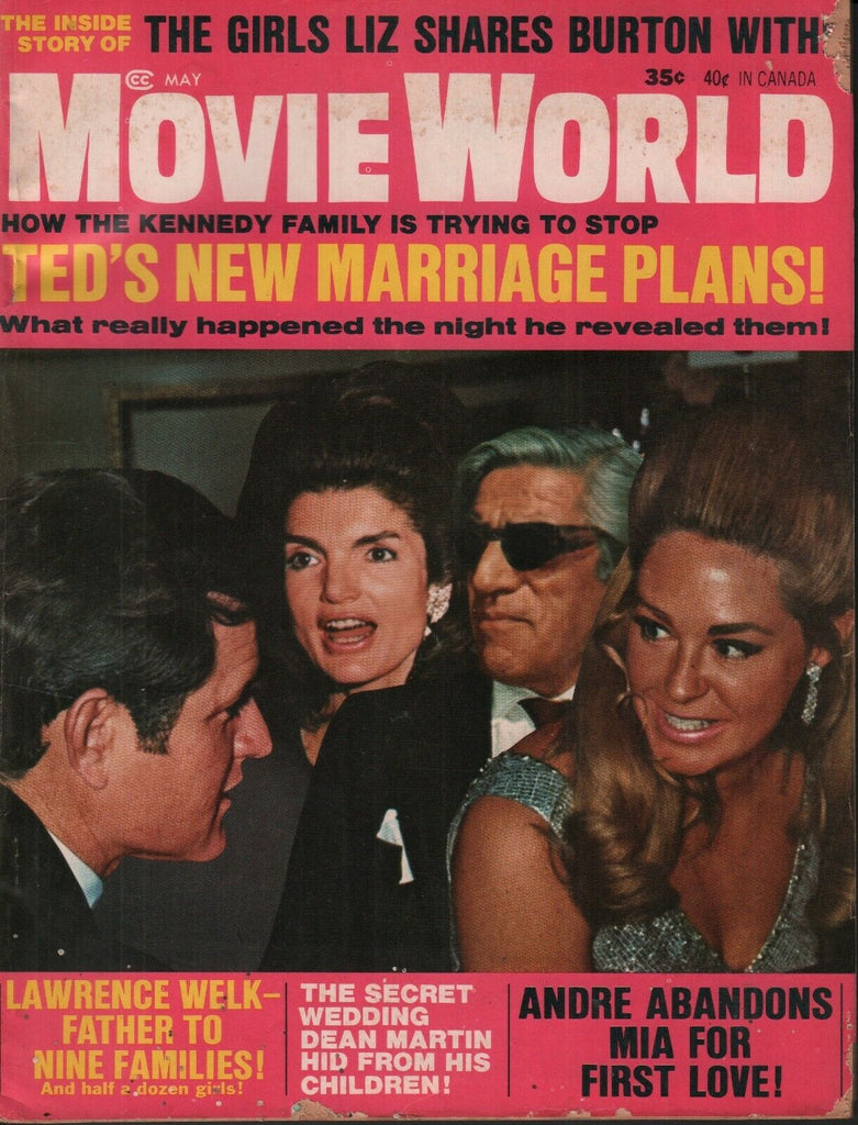 Movie World May 1970 Jackie Ted Kennedy Dean Martin 062019AME