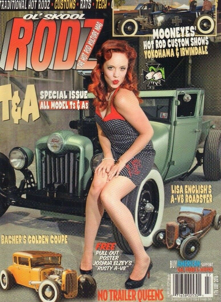 Ol' Skool Rodz Magazine Lisa English's V8 Roadster July 2016 011918nonr