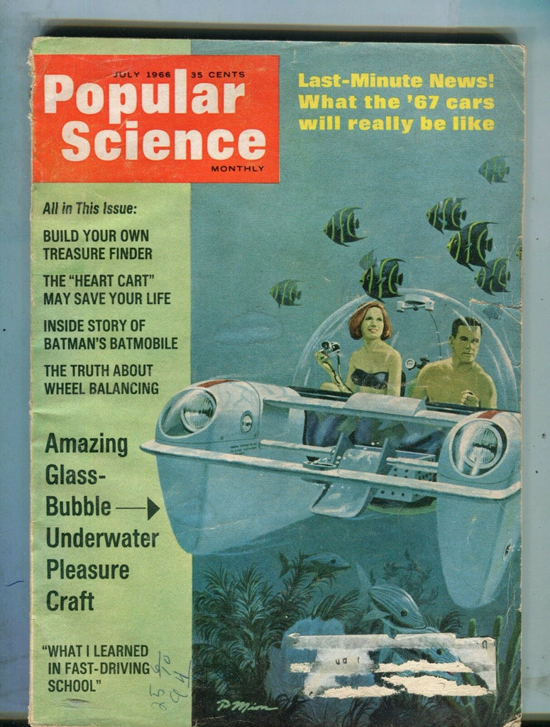 Popular Science Magazine July 1968 Glass-Bubble Pleasure Craft 062217nonjhe