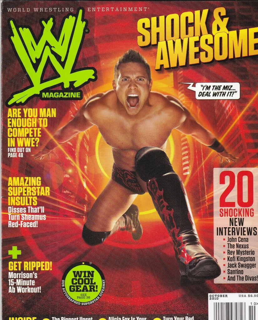 WWE Magazine The Miz John Cena The Nexus October 2010 101519nonr