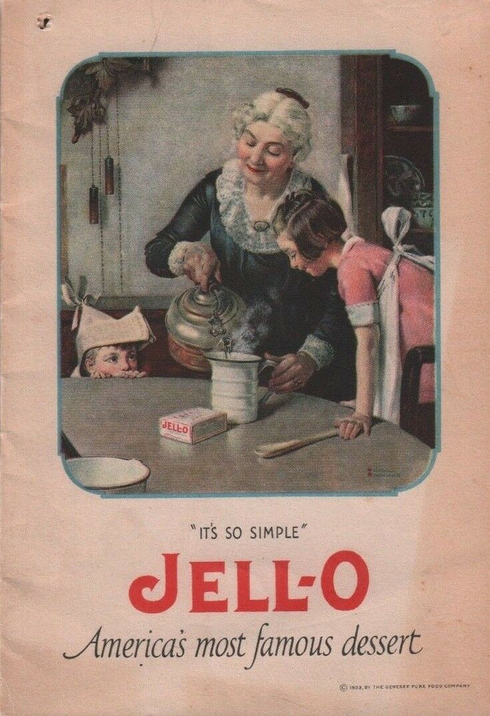 Jell-O Americas Most Famous Dessert advertisement 1923 Norman Rockwell 110518DBE
