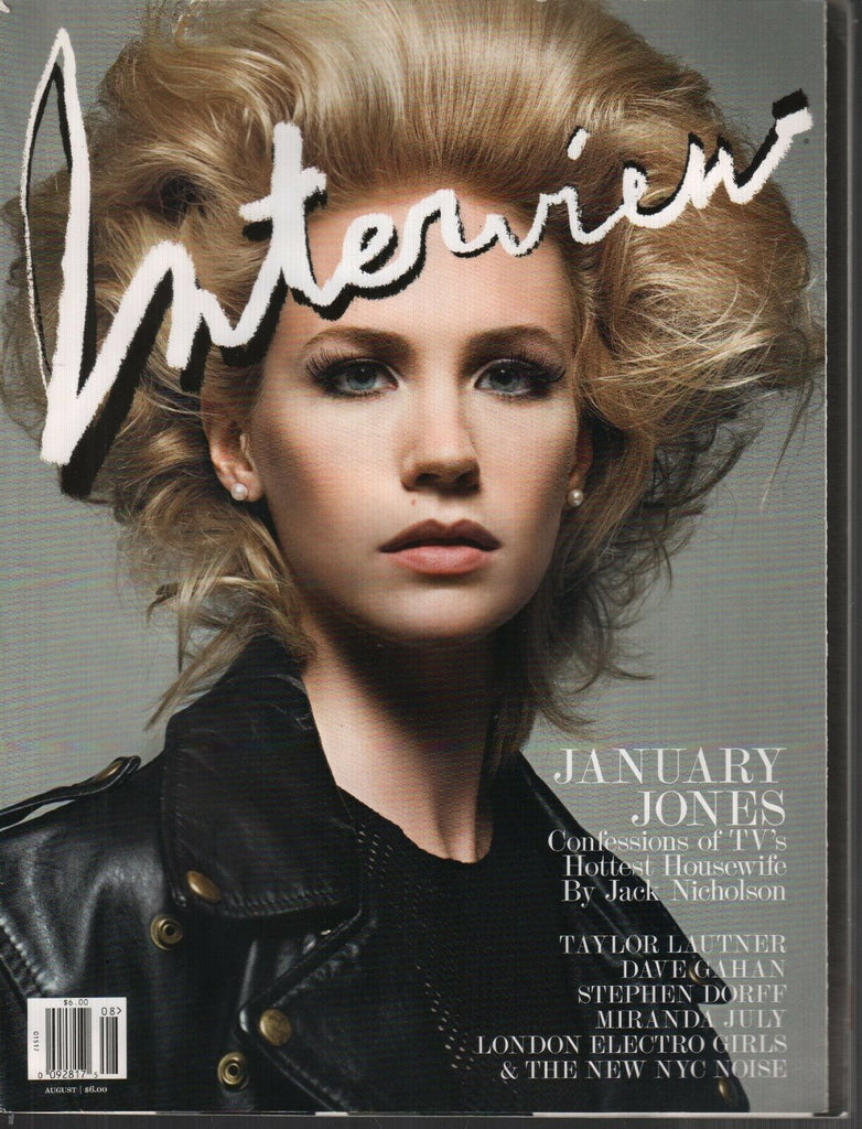 Interview Fashion Magazine August 2009 January Jones Jack Nicholson 100219AME2