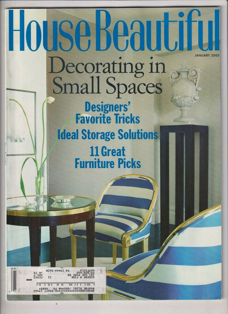 House Beautiful Mag Decorating In Small Spaces January 2003 032920nonrh