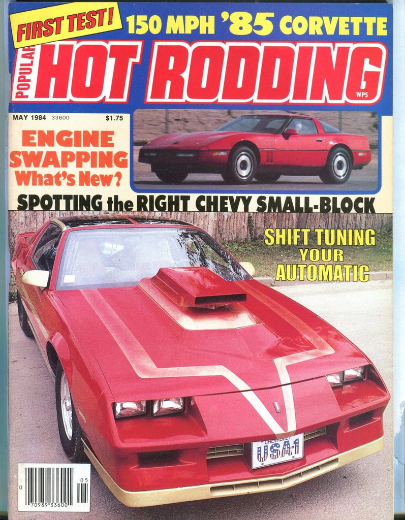 Popular Hot Rodding Magazine May 1984 Chevy Corvette EX No ML 031017nonjhe