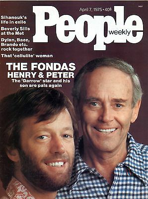 People Magazine April 7 1975 Henry Peter Fonda Bob Dylan EX 012016jhe