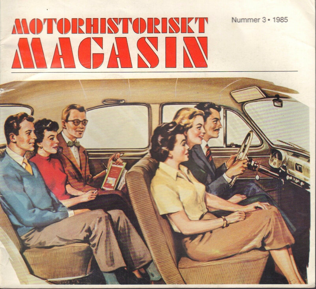 Motorhistoriskt Magasin Swedish Car Magazine #3 1985 Lopp 30 031617nonDBE