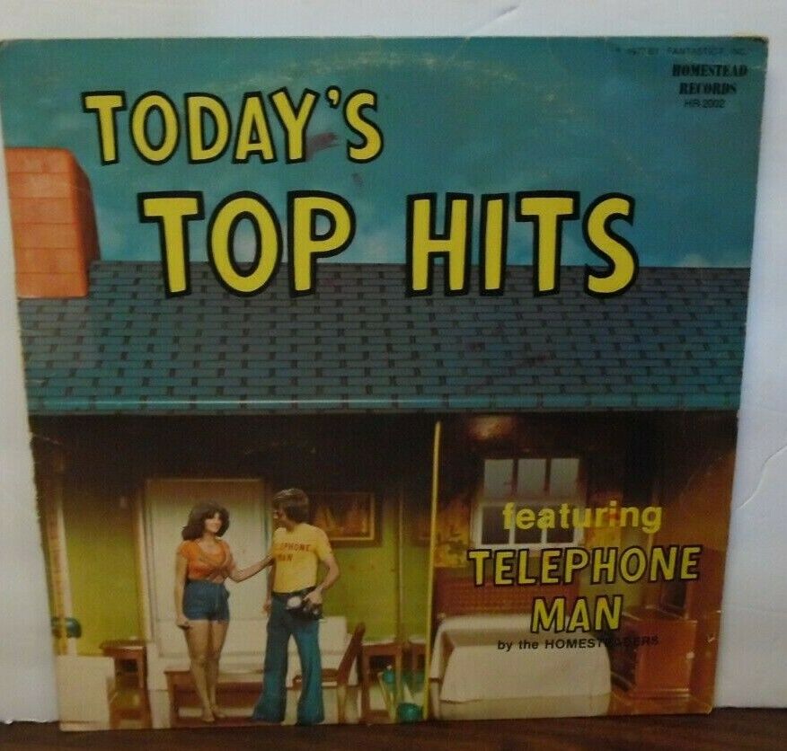 Today's Tops Hits featuring Telephone man 2-record set HR2002 041419LLE