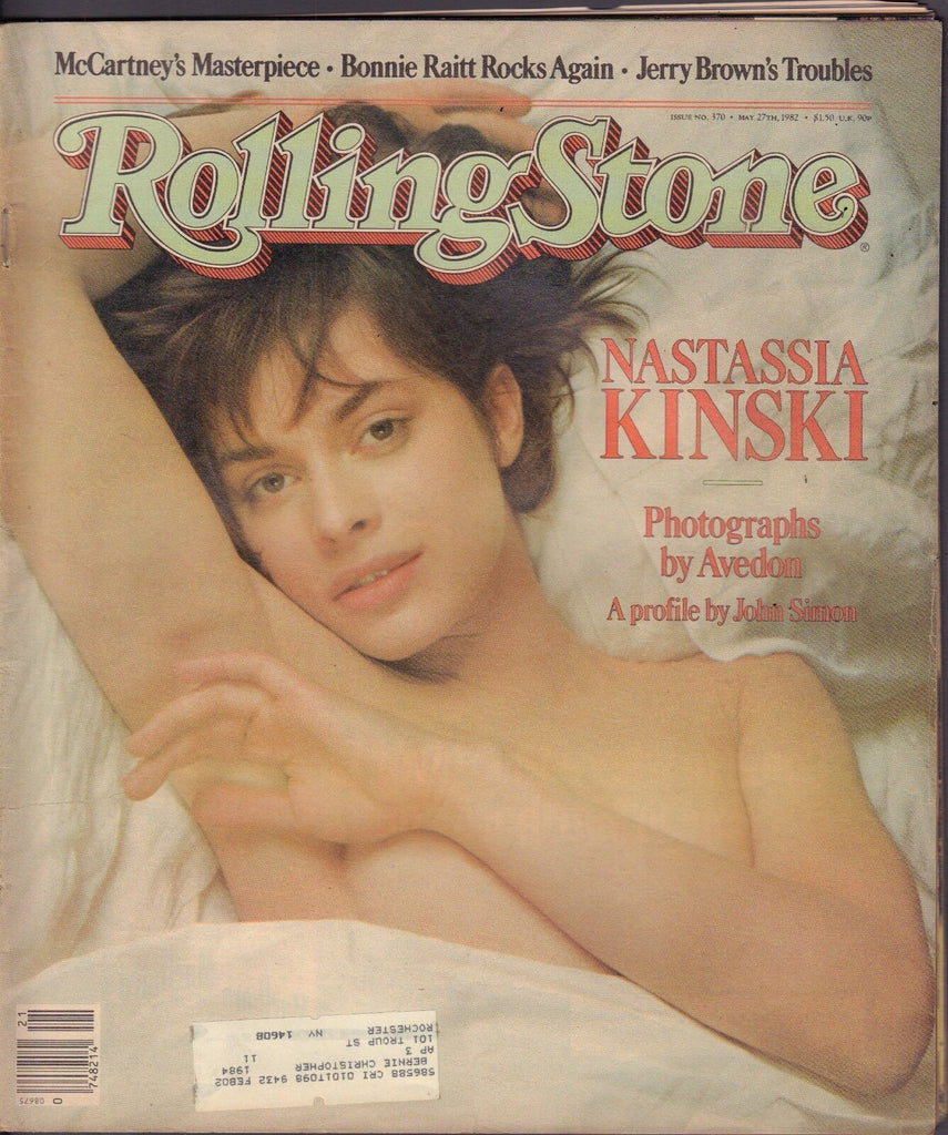 Rolling Stone May 27 1982 Nastassia Kinski, Avedon, Jerry Brown w/ML 122116DBE