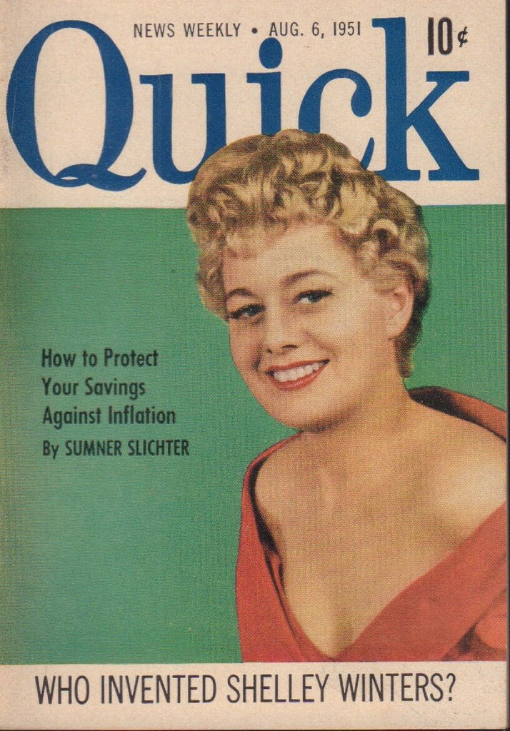 Quick News Weekly August 6 1951 Summer Slichter Cheesecake Pin Up 091318AME