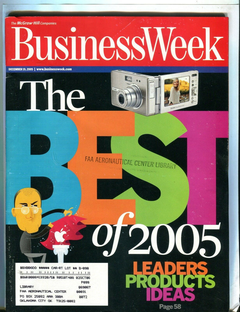 Business Week Magazine December 19 2005 EX w/ML FAA Library 102016jhe