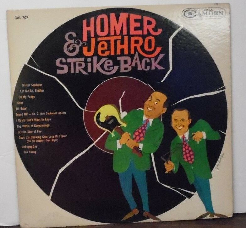 Homer and Jethro Strike Back vinyl MONO CAL 707 071518LLE