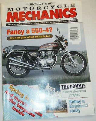 Motorcycle Mechanics Magazine Honda 550-4 & The Dommie May 1996 012715R