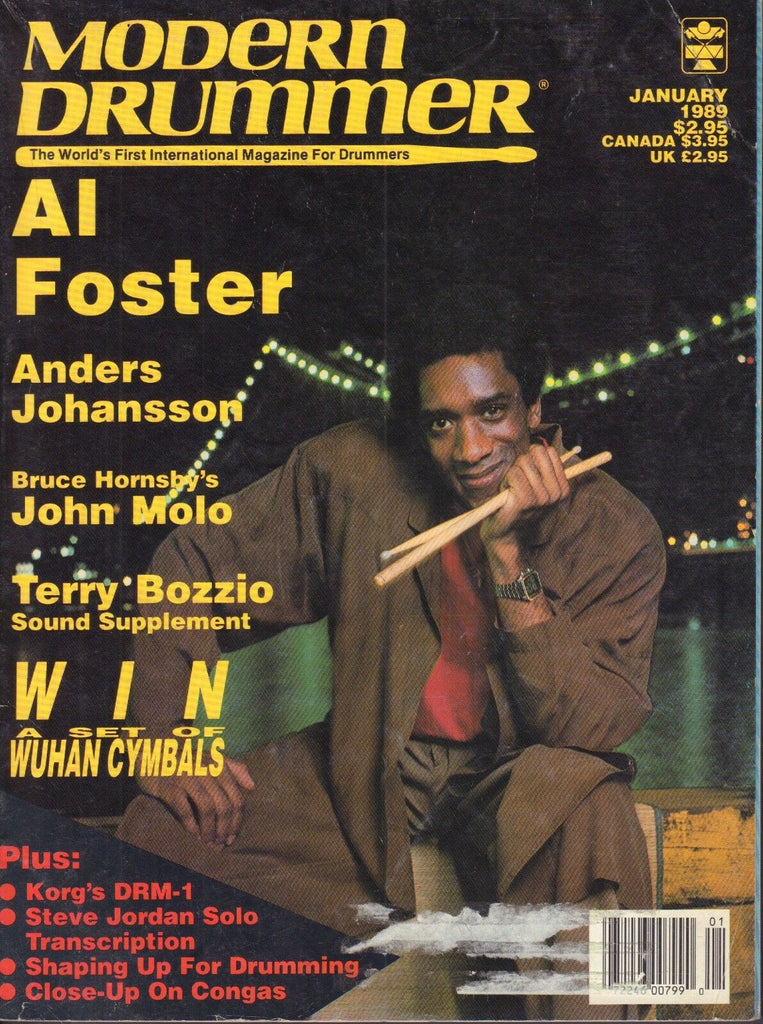 Modern Drummer January 1989 Al Foster, John Molo, Terry Bozzio 040717nonDBE2