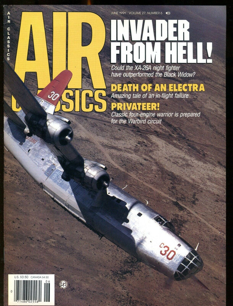 Air Classics Magazine June 1991 XA-26A Night Fighter Ex No ML 120516jhe