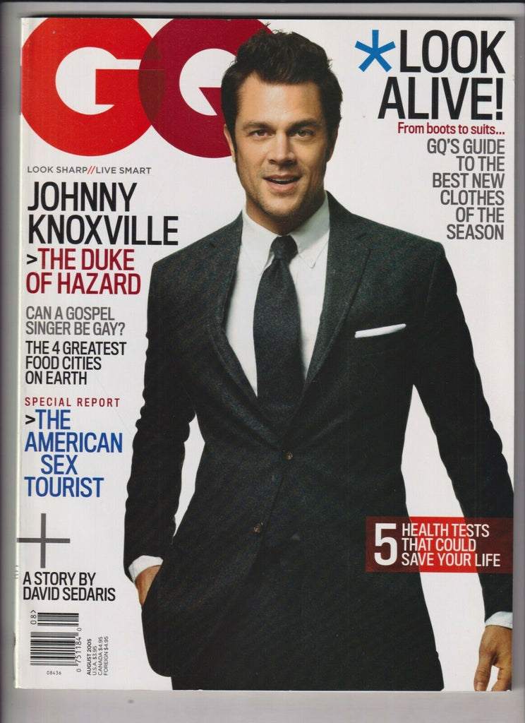 GQ Mag Johnny Knoxville David Sedaris August 2005 030720nonr