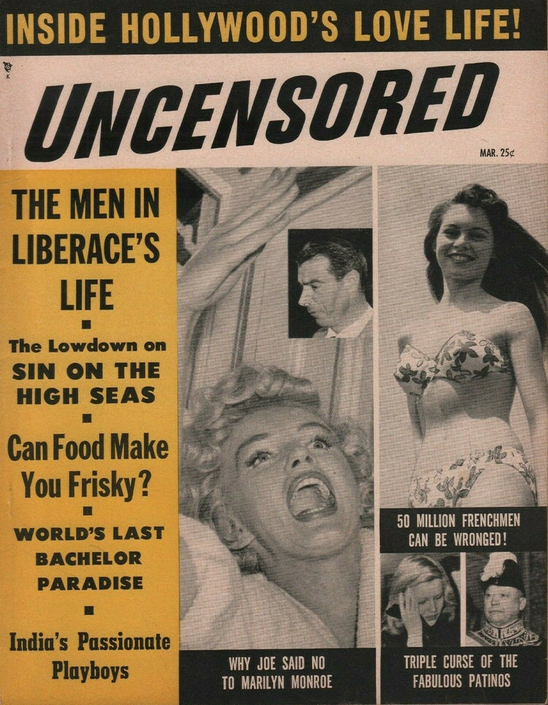 Uncensored March 1955 Marilyn Monroe Joe Di Maggio Jack Dempsey 070519DBE2