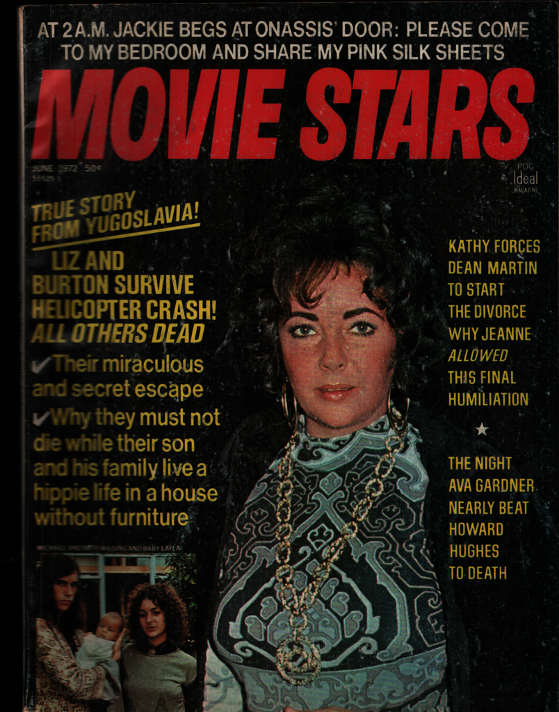 Movie Stars June 1972 Elizabeth Taylor Dean Martin Ava Gardner 031821a –  mr-magazine-hobby