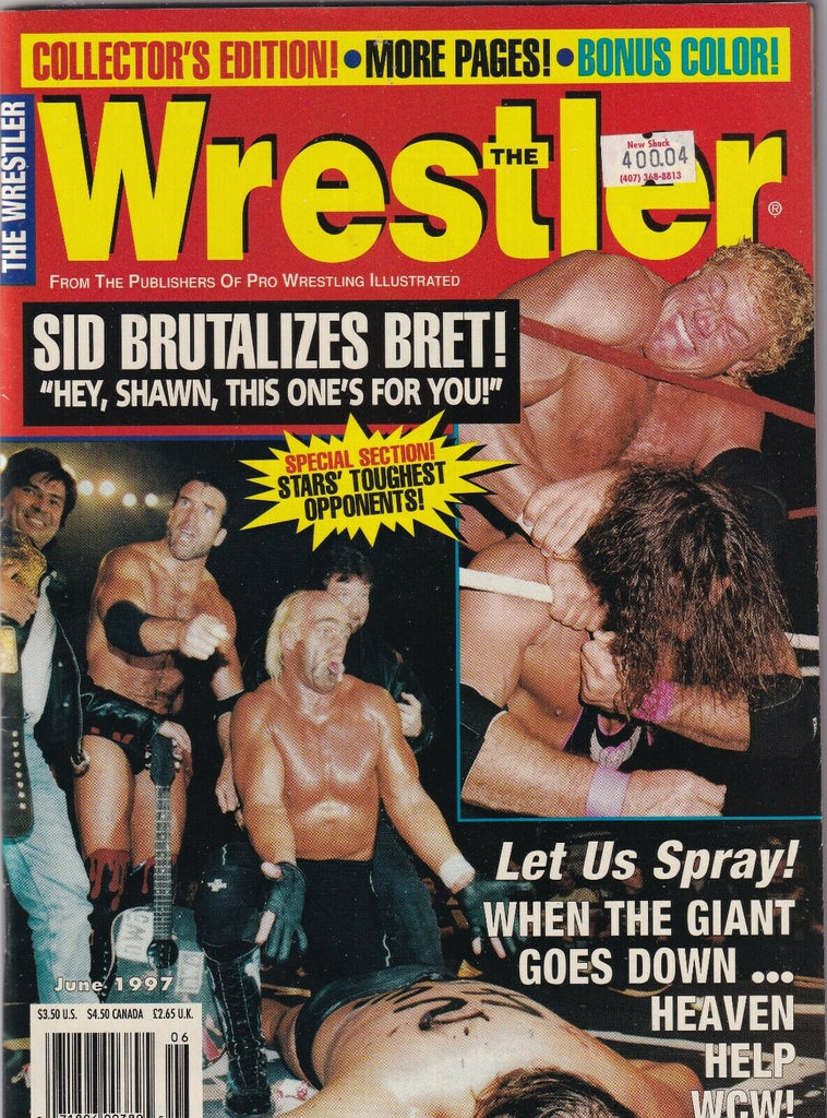 The Wrestler Magazine Sid Vicious Hulk Hogan June 1997 062419nonr