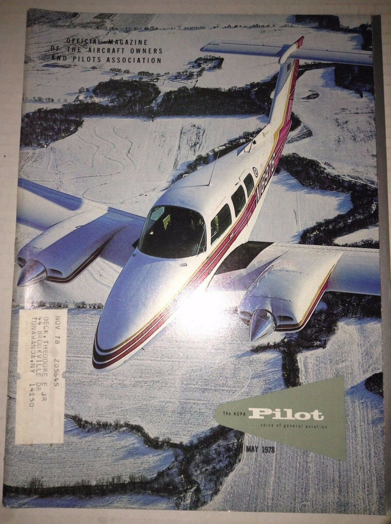 The AOPA Pilot Airplane Magazine Piper Cherokee Lance II May 1978 120716rh