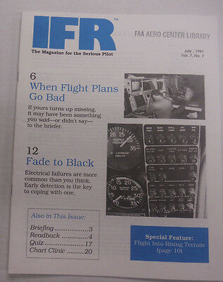 IFR Pilot Magazine When Flight Plans Go Bad July 1991 FAL 061815R