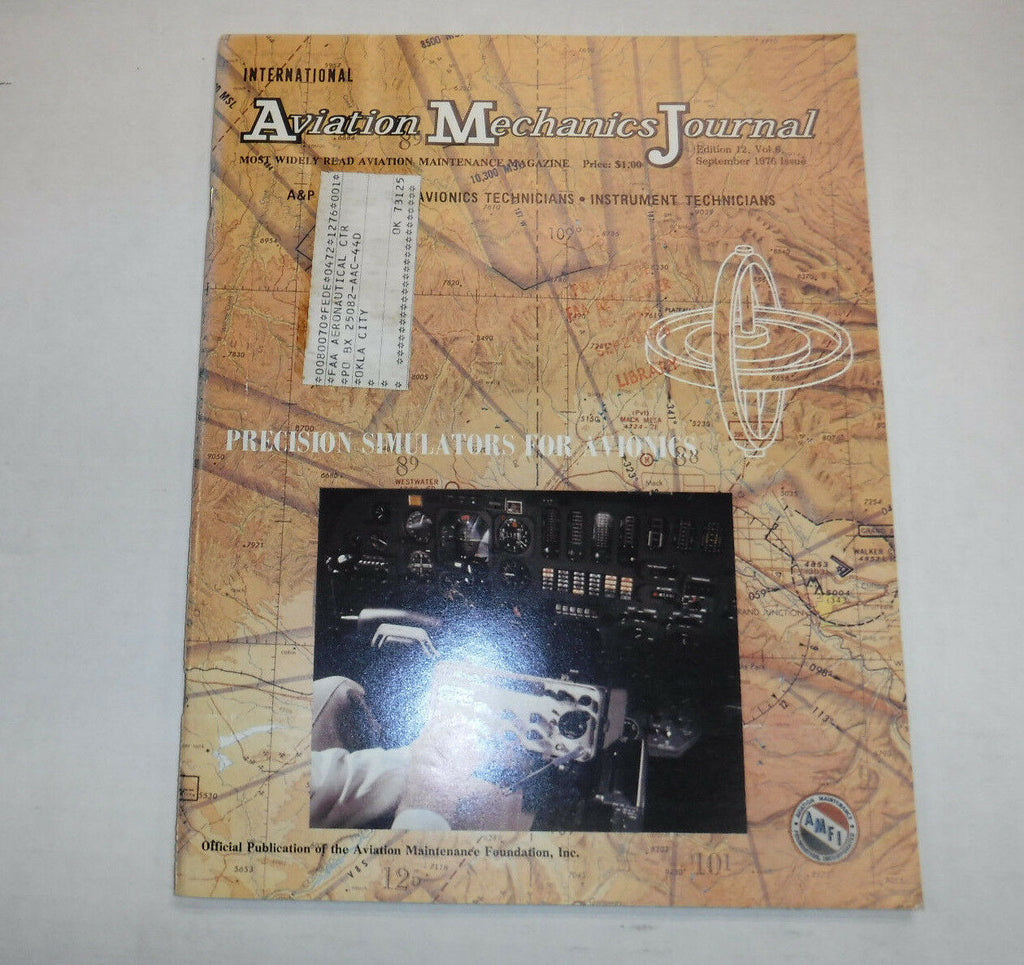 Aviation Mechanics Journal Magazine Simulators September 1976 FAL FAA 110216R