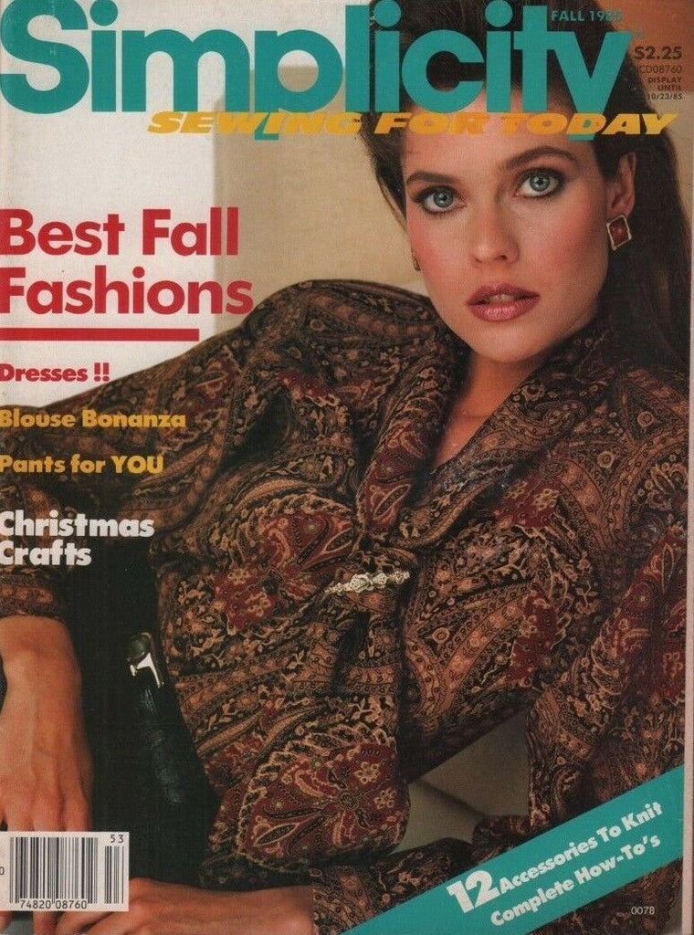 Simplicity Fall 1985 Theo Tony Serino Rosmary McMurtry 083018DBE