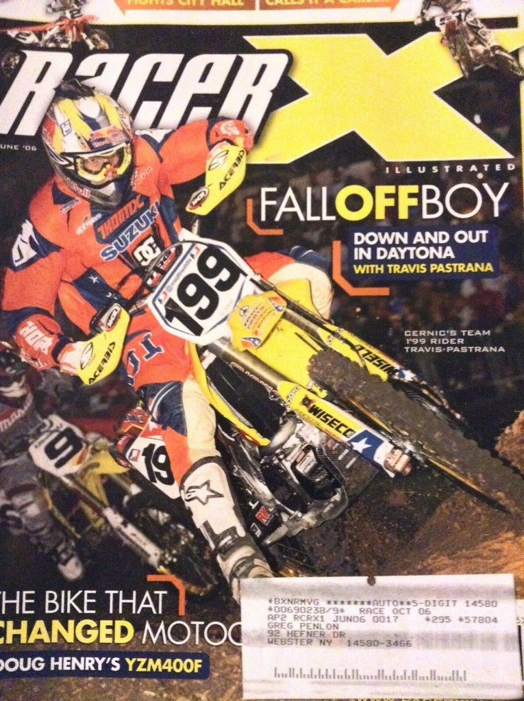 Racer X Magazine Travis Pastrana Doug Henry June 2006 122418nonrh