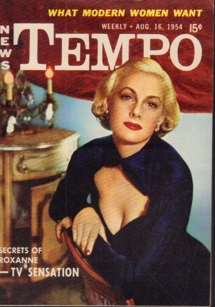 News Tempo Digest August 16 1954 Judy Garland Cheesecake Pin Up 091218AME2