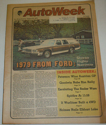 AutoWeek Magazine Shorter Higher Narrower Ford August 1978 123014R
