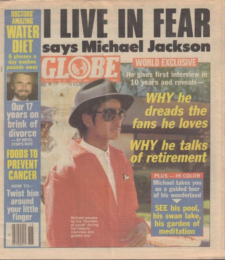 Globe April 10 1984 Micheal Jackson Linda Evans Brooke Shields 012219DBE