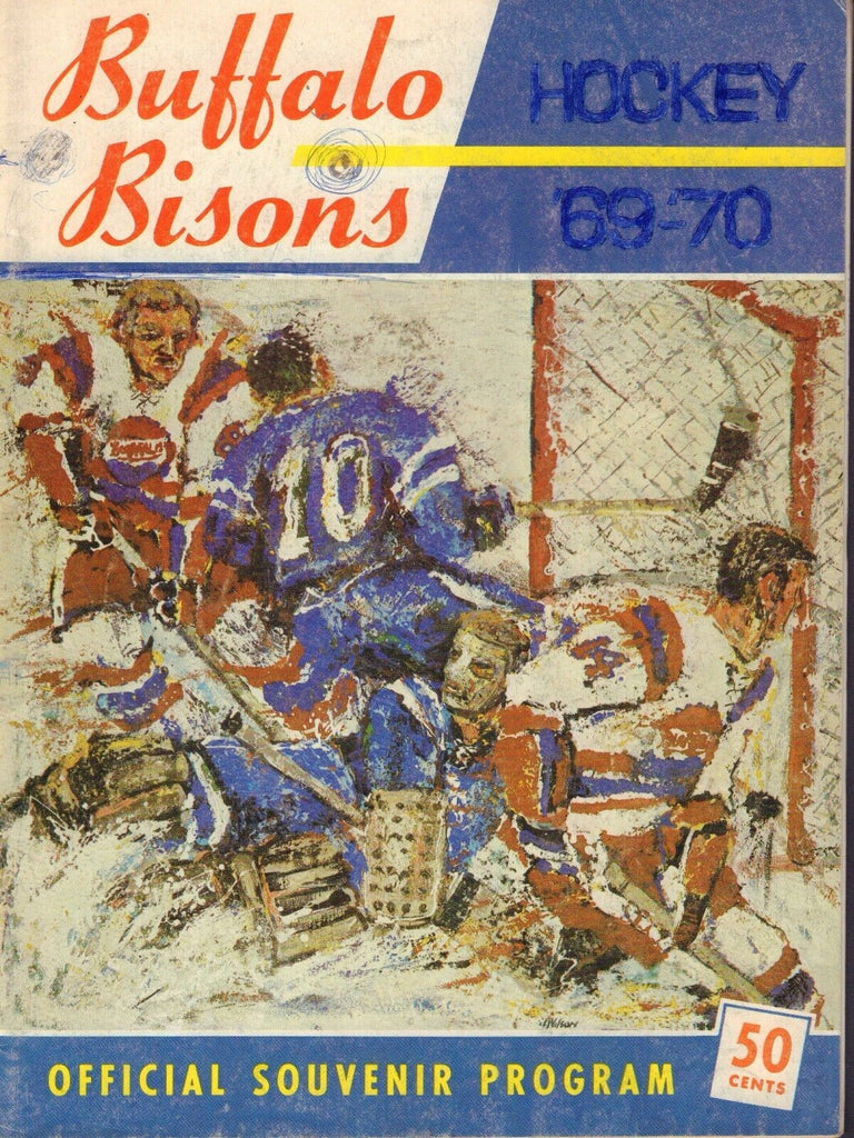 Buffalo Bisons 1969-70 Program vs. Springfield Marked 080217nonjhe
