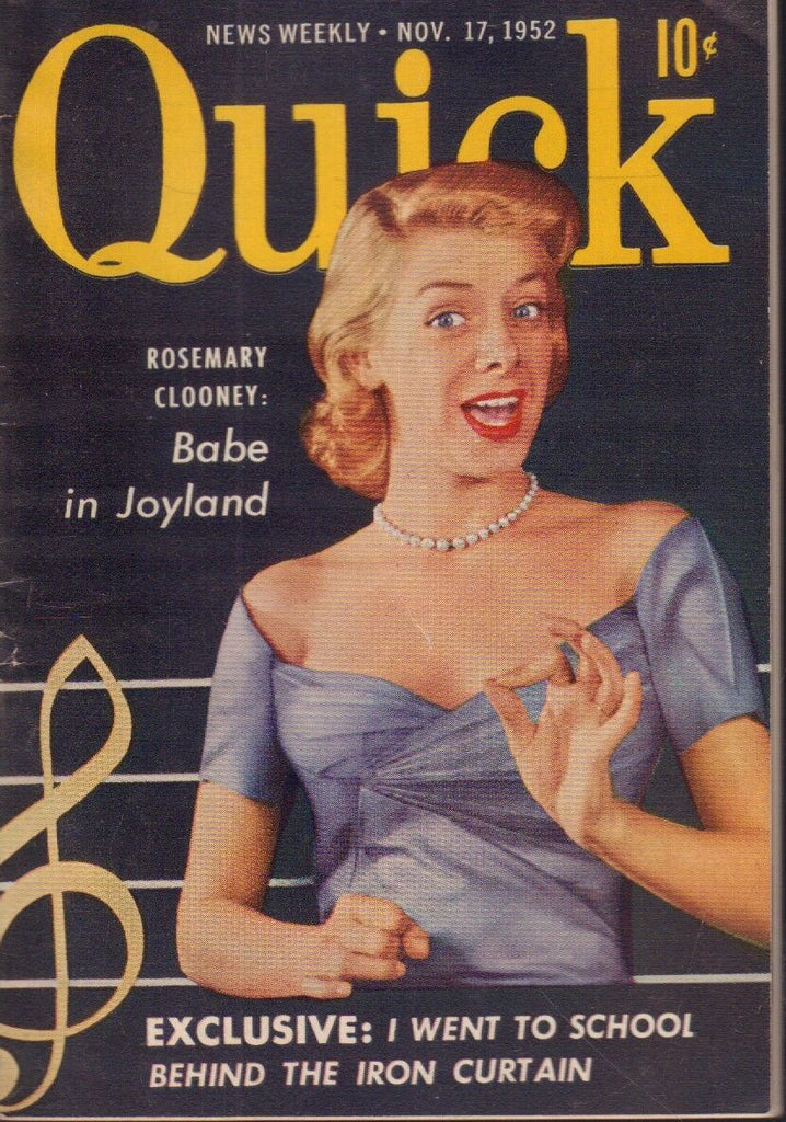 Quick News Weekly November 17 1952 Rosemary Clooney Cheesecake Pin Up 091318AME