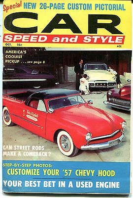 Car Speed and Style October, 1958 Street Rods Comeback EX NO ML 120815jhe2