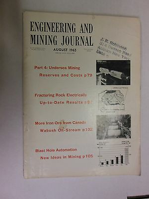 Engineering and Mining August 1965 Vol 166 No 8