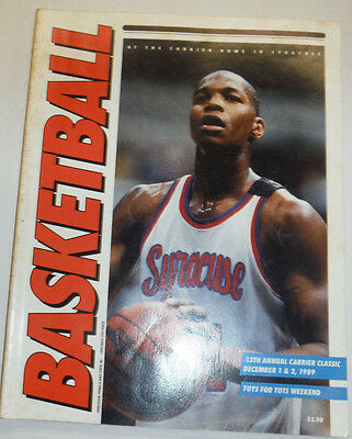 Syracuse Basketball Magazine 13th Annual Carrier Classic December 1989 122314R2