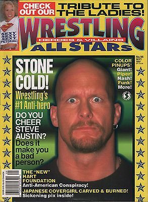 Wrestling Heroes & Villains All Stars September 1997 Steve Austin EX 121115DBE