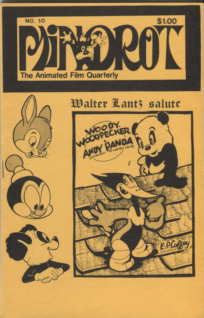 MINDROT Animation Fanzine #10 April 1978 Walter Lantz Woody Woodpecker 080720DBE