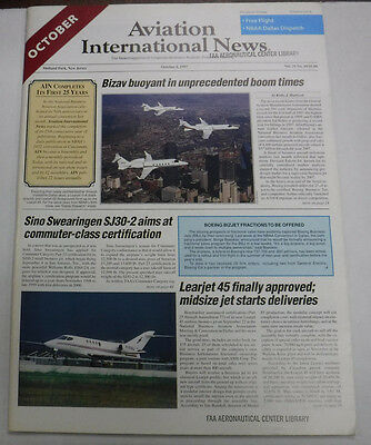 Aviation International News Magazine Bizav Buoyant October 1997 FAL 072115R