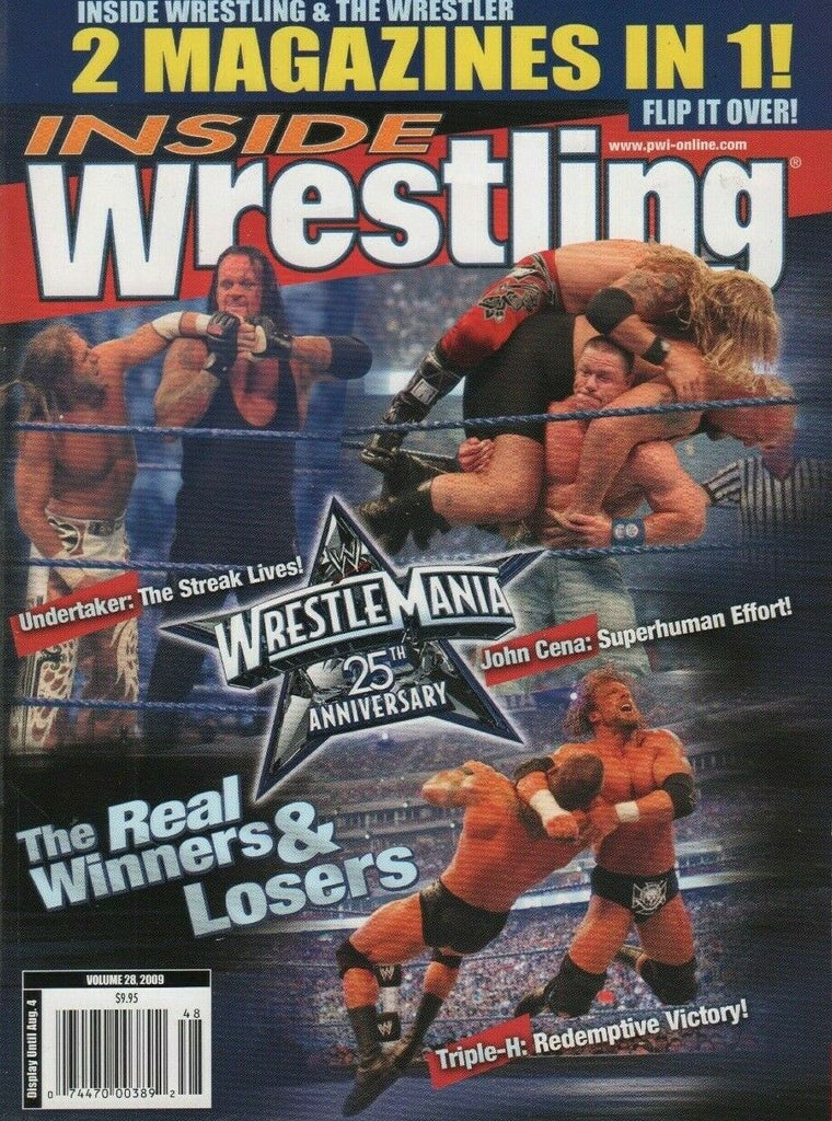 Inside Wrestling The Wrestler Vol.28 2009 Undertaker John Cena 032619DBE