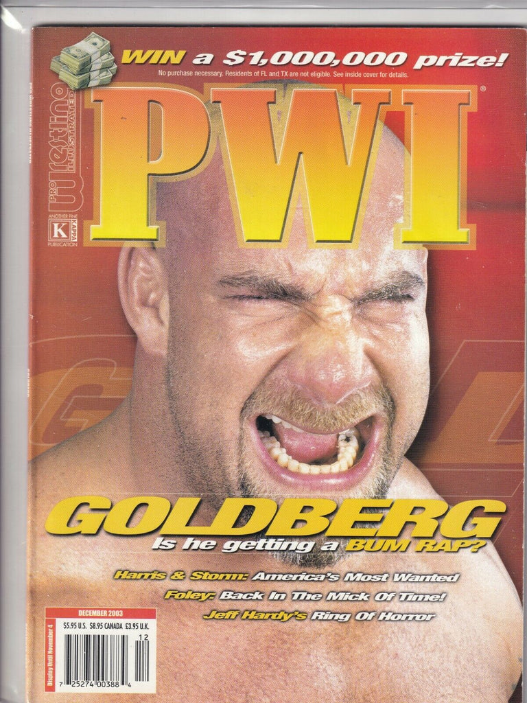 Pro Wrestling Illustrated Goldberg Jeff Hardy Foley December 2003 060519nonr
