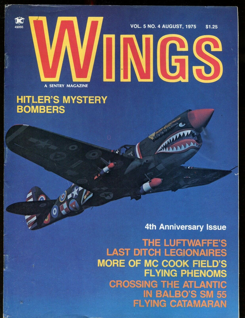 Wings Magazine August 1975 4th Anniversary Issue EX No ML 010617jhe