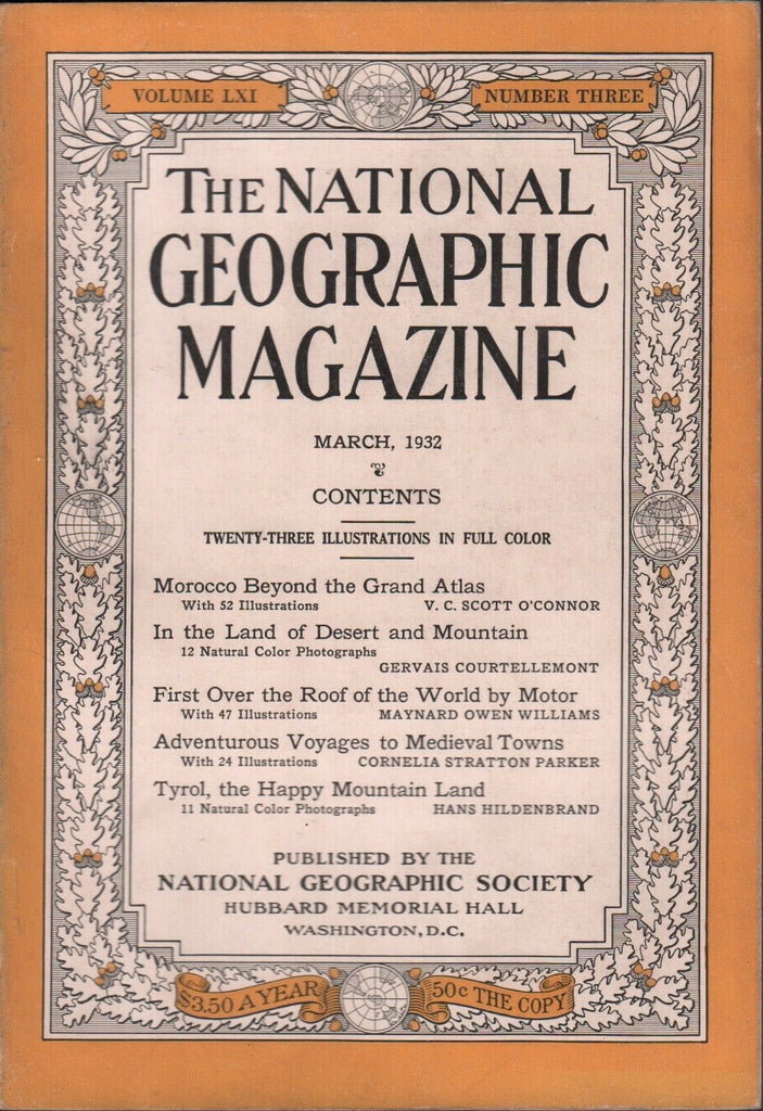 National Geographic March 1932 Morocco Beyond the Grand Atlas 020617DBE2