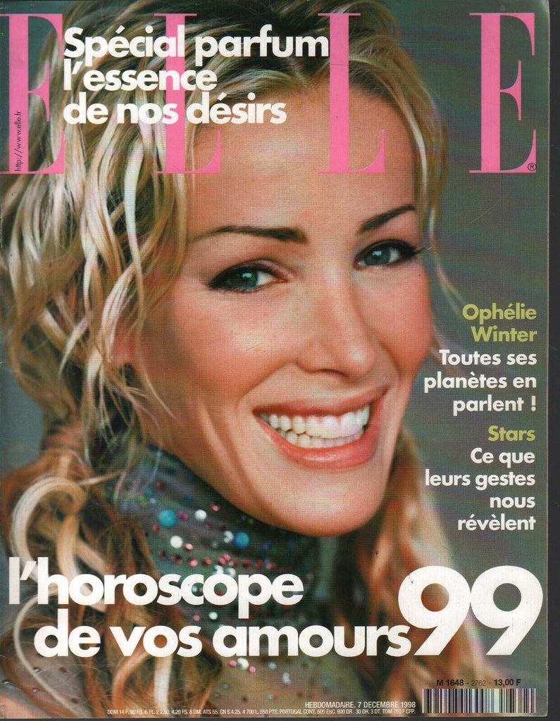 Elle French Fashion December 7 1998 Ophelie Winter Matt LeBlanc 091520ame