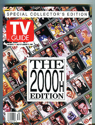 TV Guide Magazine July 27-August 2 1991 The 2000th Edition EX 040516jhe