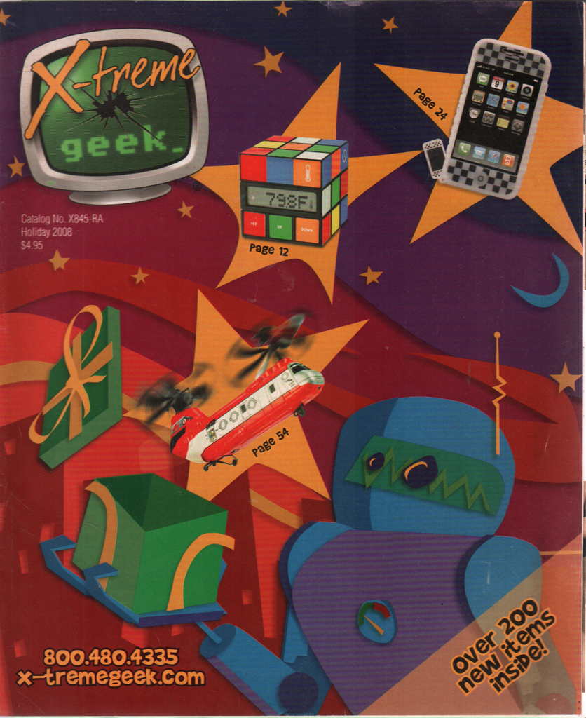 X-Treme Geek Catalog Holiday 2008 Electronics Toys 032720DBE