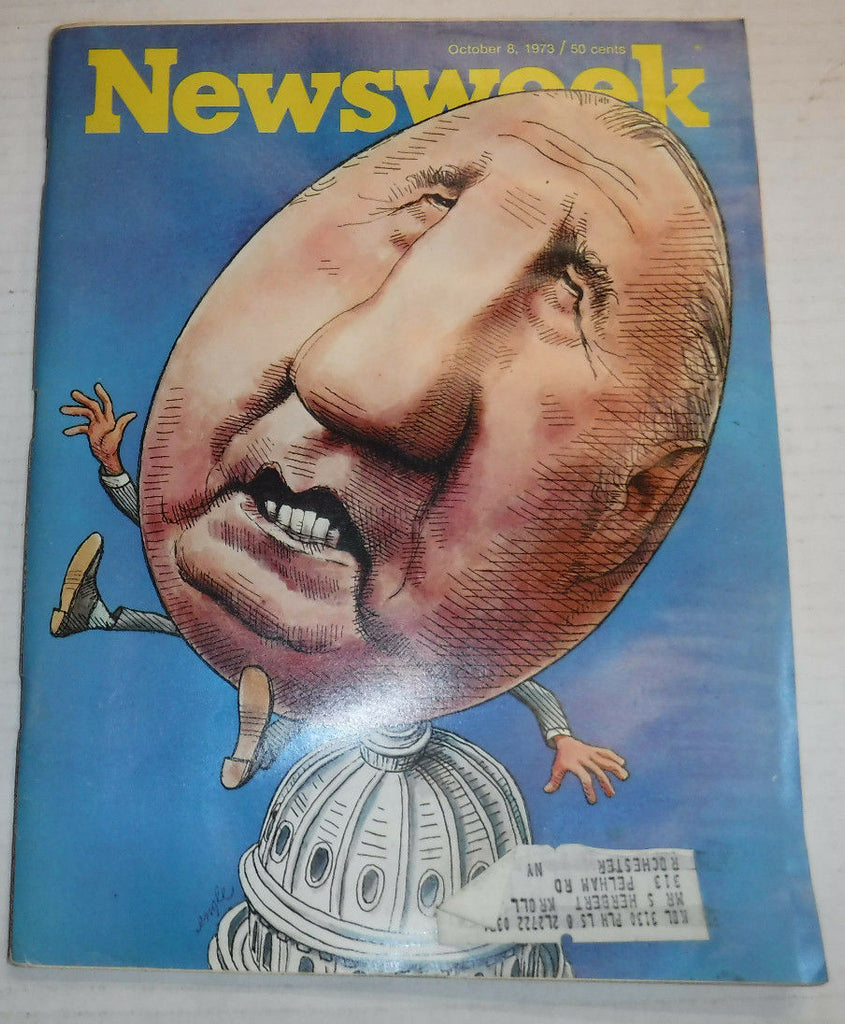 Newsweek Magazine Spiro Agnew Drone Patrol October 8, 1973 100316R