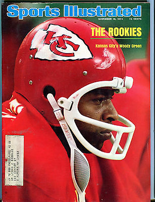 Sports Illustrated Magazine November 18 1974 Woody Green EX 060316jhe
