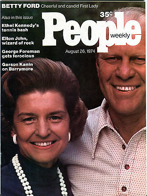 People Magazine August 26 1974 Gerald Betty Ford George Foreman EX 012116jhe